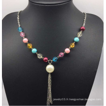 Collier de perles perles colorées (XJW13754)